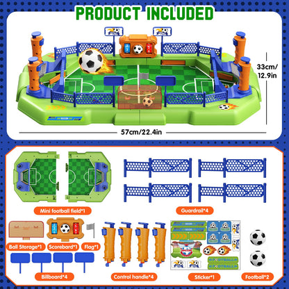 Mini Foosball Table Game for Kids – Soccer Board Game, Portable Tabletop Pinball Interactive Sports Game, Indoor Family Party Birthday Gift Educational & Active Toy for Boys Girls Ages 3+