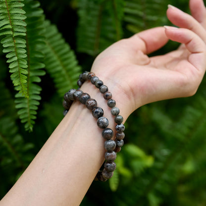 Yooperlite -Cosmic Ignition-8mm Beaded Bracelets for Women Handmade Semi Precious Natural Stone Stretch Elastic Jewelry Yoga Protection Gifts