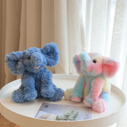 Hopearl Adorable Plush Calf Elephant Toy Floppy Elephish Ultra Soft Stuffed Animal for Boys Girls Kids Toddlers, Blue, 9''