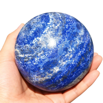 6-7CM/2.36-2.76inch Natural Crystal Spheres Lapis Lazuli Polished Divination Ball Decorative Sphere Reiki Healing Crystals Ball Healing Stone Crafts(Lapis Lazuli, 60-70mm)