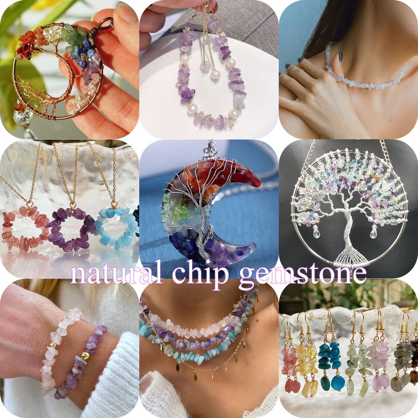 400pcs Natural Chip Stone Beads for Jewelry Making Red Hematoid 5-8mm Irregular Gemstones Healing Crystal Loose Rocks Bead Hole Drilled for Ring Earrings Necklace Bracelet Making DIY Art Crafts