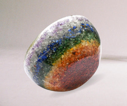 Amazing Gemstone Chakra Orgonite Orgone Crystal Gemstone Bowl - 2" Orgonite Chakra Crystal Bowl for Meditation, Crystals and Healing Stones Gift and Protection