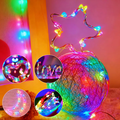 8 Pack Fairy Lights Battery Operated, 7ft 20 LED 3 Modes Speed Twinkle Mini String Lights Waterproof Silver Wire Firefly Starry Lights for Mason Jars Wedding Party Christmas Easter Decorations