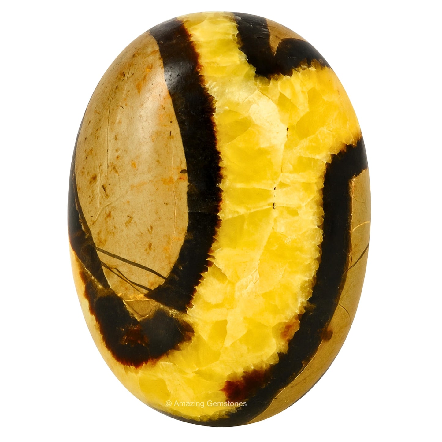 Amazing Gemstone Septarian Crystals and Healing Stones - Large Palm Stone Crystals Piedra - Crystal for Good Luck, Balanced Positive Energy, Meditation - Unique Stocking Stuffers, Gifts for Women, Men