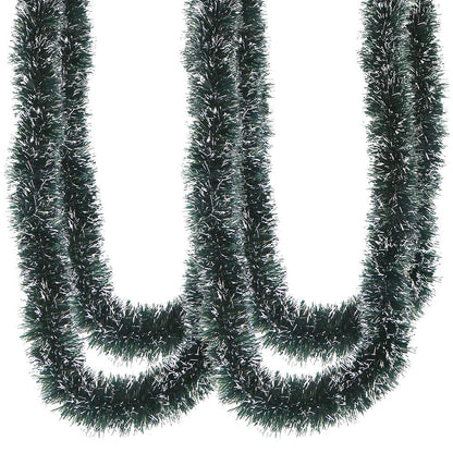CCINEE 33FT Christmas Garland,Artificial Greenery Garland with Snow for Mantle Stair Fireplace Xmas Decoration