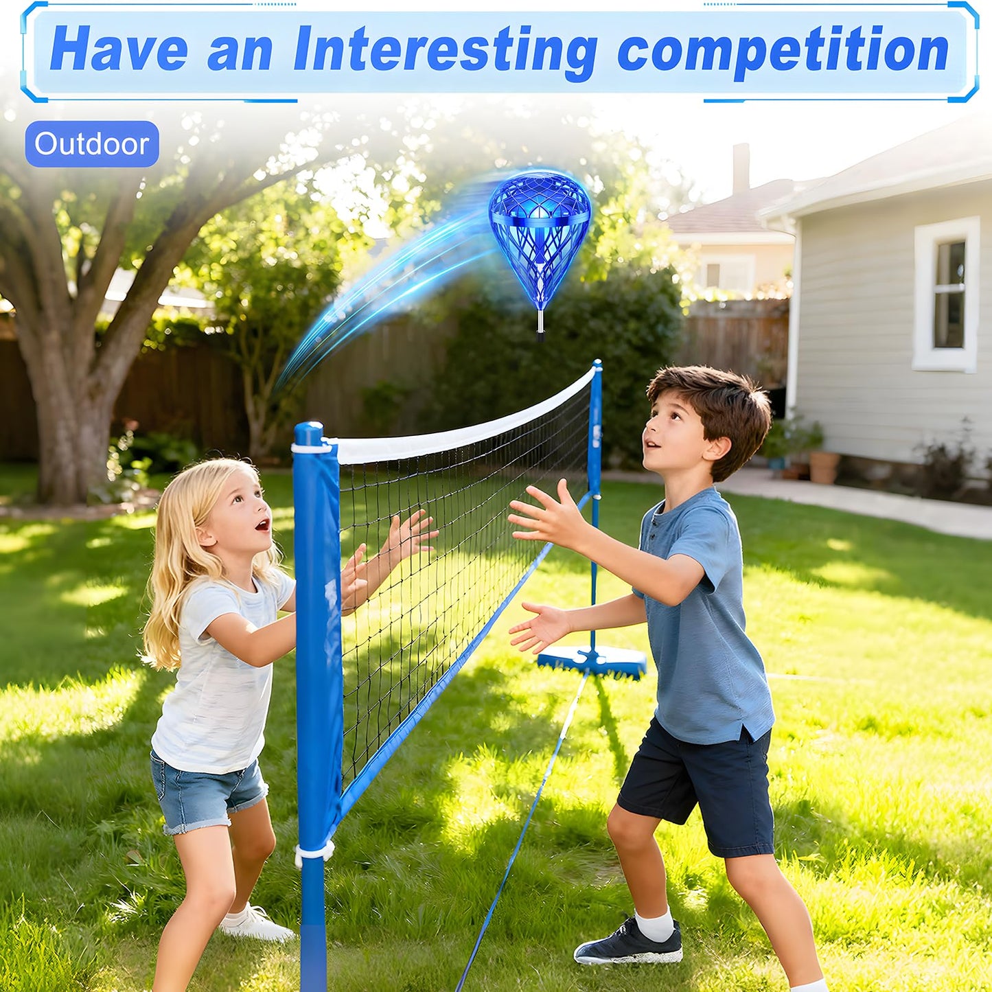 Titenmaoyi Flying Bouncing Toys - Flying Orb Ball Cool Toys for Kids Boys Girls 6-8 8-10 10-12 12-14 - Toss and Catch LED Shuttlecock - Sports Gifts for Boys Girls Teens