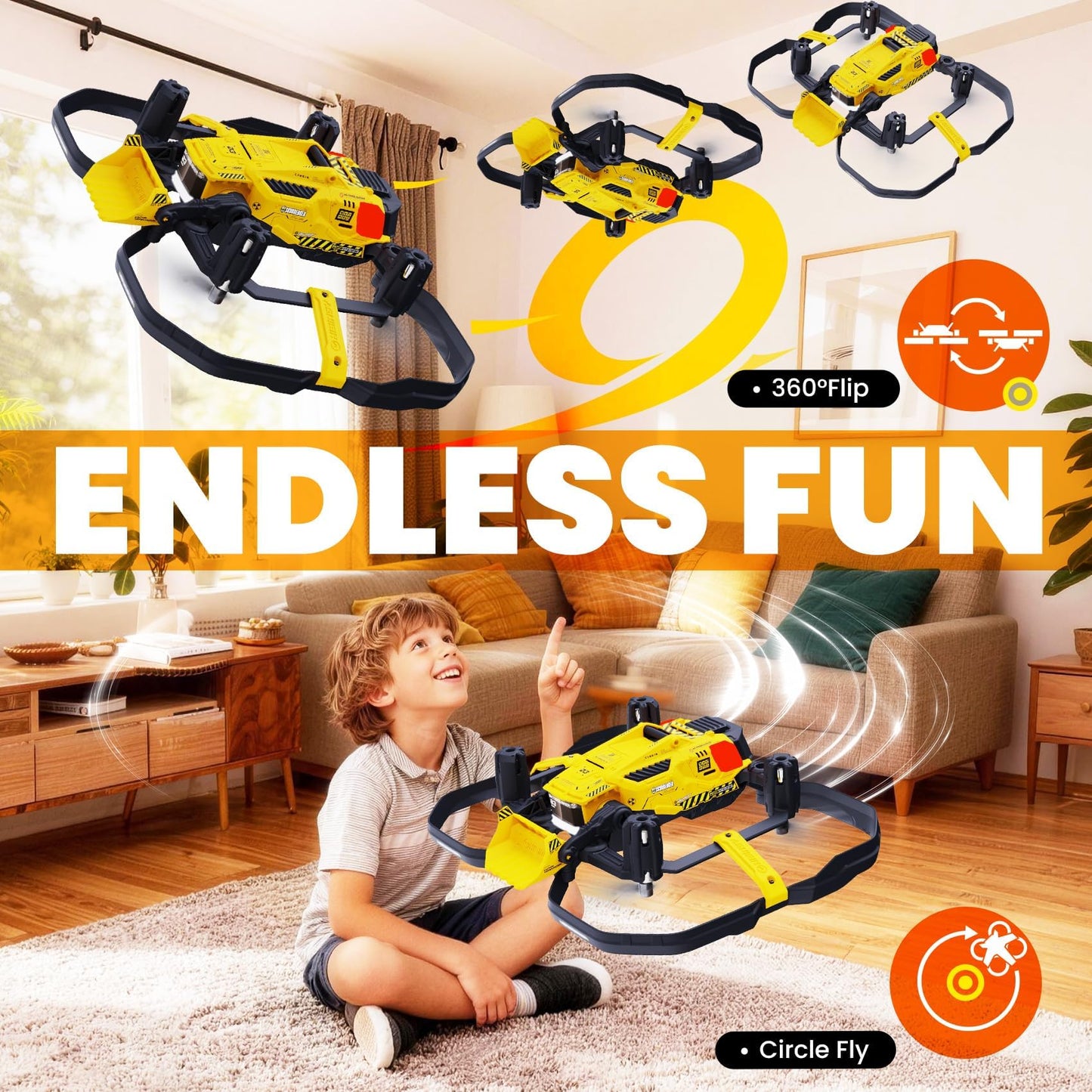 HISINGY SKYBREAKER Toy Drones for Kids,Mini Small Indoor Micro Tiny Drones for Age 8-12 10-15 12-14 with LED Lights, 3 Speeds,Shipping Small Parts, RC Quadcopter Gifts for Boys and Beginners