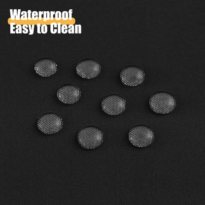 Smiry Rectangle Table Cloth, Waterproof Anti-Scratch Polyester Tablecloth, Decorative Washable Fabric Table Cover for Dining, Buffet, Parties and Outdoor, 60x84, Black