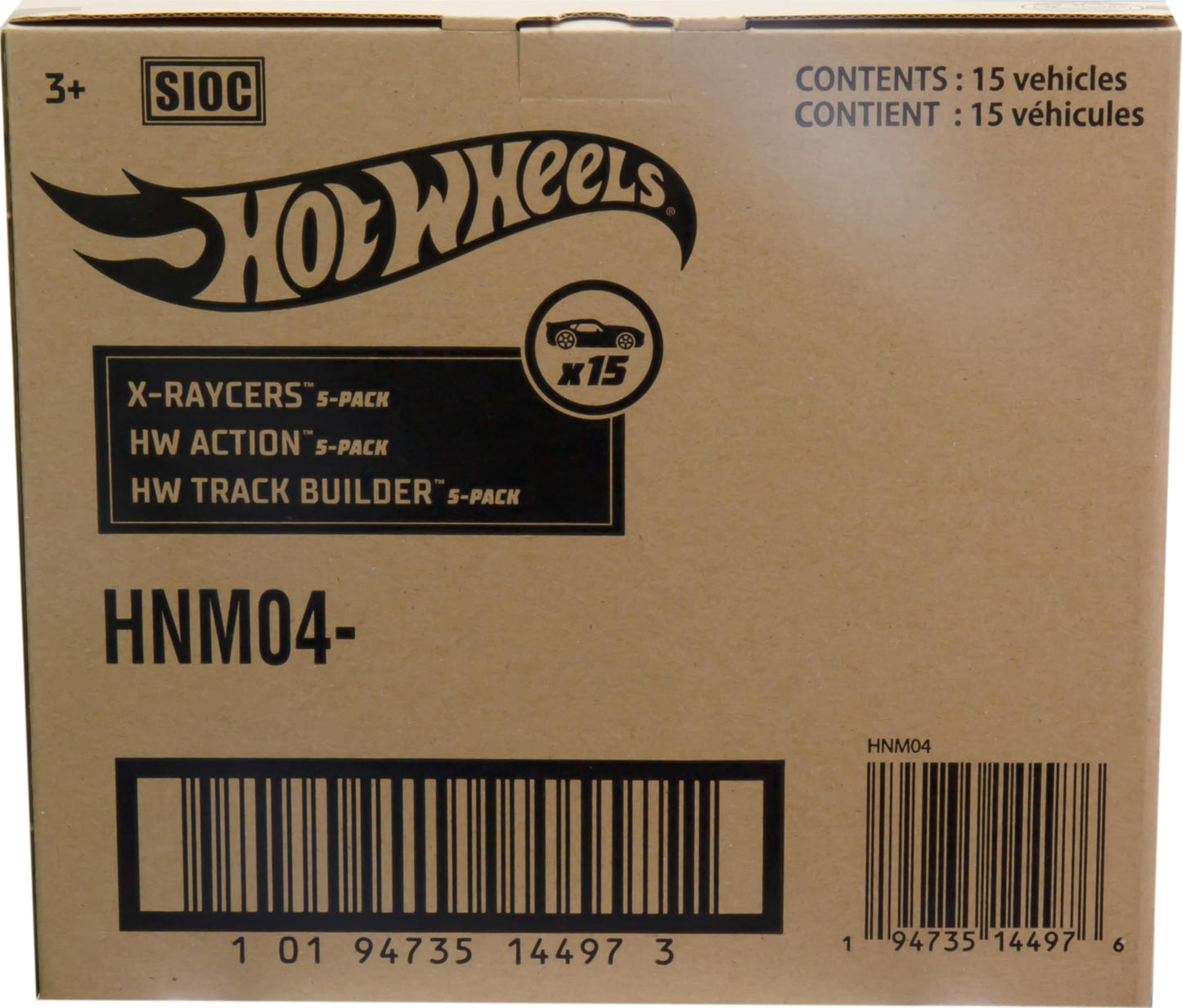 Hot Wheels Toy Cars or Trucks 5-Pack Bundle, 3-Themed Sets of 5 1:64 Scale Die-Cast Vehicles for Kids & Collectors, 15 Total (Styles May Vary)