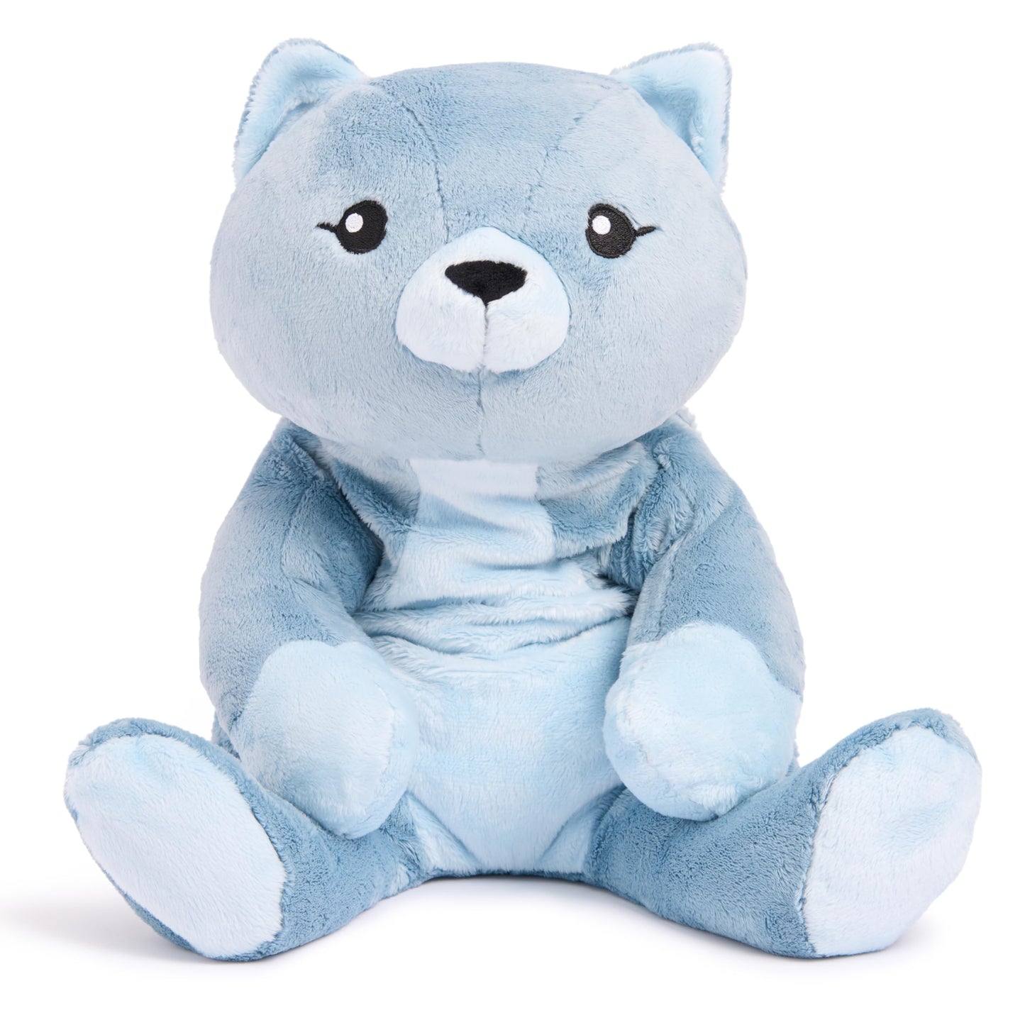 HUGIMALS Frankie the Cat 20 Inch 4.5 lb Heavy Cute Sensory Weighted Comfort Plush | Large Unscented Washable Self Care Calming Stuffed Animal for Kids, Teens and Adults