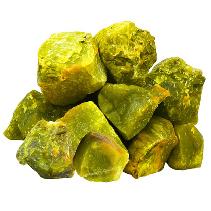 Amazing Gemstone Green Opal Raw Crystals and Healing Stones, Natural Rocks For Tumbling - DIY Raw Stones And Crystals (1 Piece)