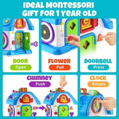 Hurdaos Montessori Toys for 1 Year Old Boy Girl Gifts, 1st Birthday for One Year Old Boys Girl First Gift Baby Toy 12-18 Months, Educational Learning Toddler Toys 1-2