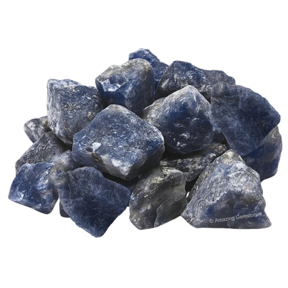 Amazing Gemstone 2 Pieces Iolite Raw Crystals and Healing Stones, Natural Rocks for Tumbling and DIY Raw Stones and Crystals
