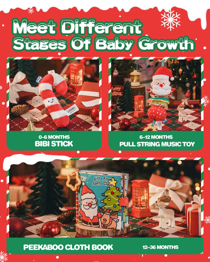 Jollybaby Car Seat Stroller Crib Hanging Toy for Baby 6-12-18-36 Months, My Baby First Christmas Toys Set, Tummy Time Infants/Newborns Easter Gifts for Boy and Girl