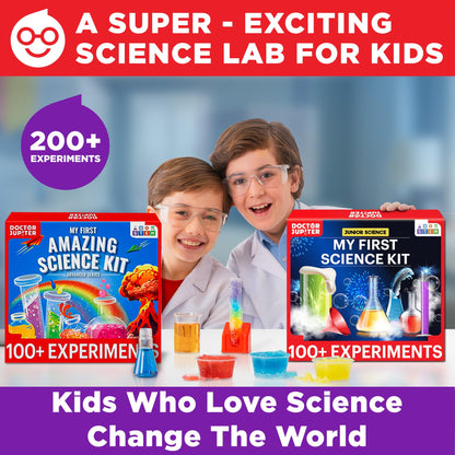 Doctor Jupiter My First Science Gift Set for Kids Ages 4+ | Set of My First Science Kit & Amazing Science Kit | Birthday Gift Ideas for 4-5-6-7-8 Year Old Boys & Girls | STEM Learning & Education Toys
