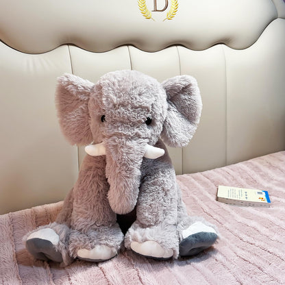 UBABER 19.2 Inch Large Elephant Stuffed Animals,Clever Elephant Plush Toy for Kids, for Girls and Women,Super Soft Room Decoration(Gray).