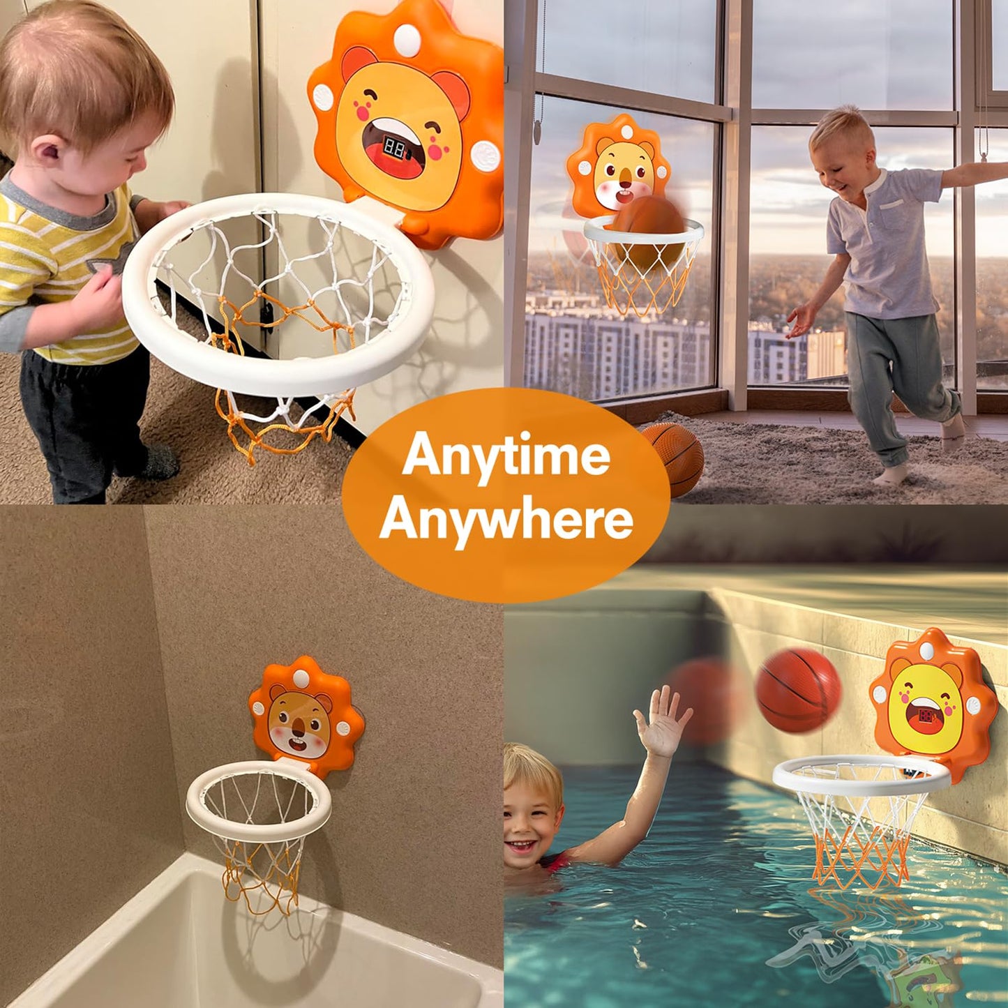 Toddler Kids Basketball Hoop Indoor Toys Gifts,Scoreboard Portable Design Adjustable Height,Christmas Birthday Baby Toddler Kids Boys Small Mini Basketball Hoop Gifts Toys for 3 4 5 6 Year Old