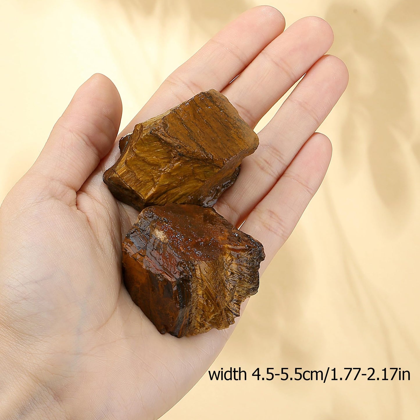 XIANNVXI Tigers Eye 1.8-2.2" Large Raw Crystals and Healing Stones Natural Rough Crystal Rocks for Decor Gifts Tumbling Cabbing Polishing Fountain Rocks 1PCS
