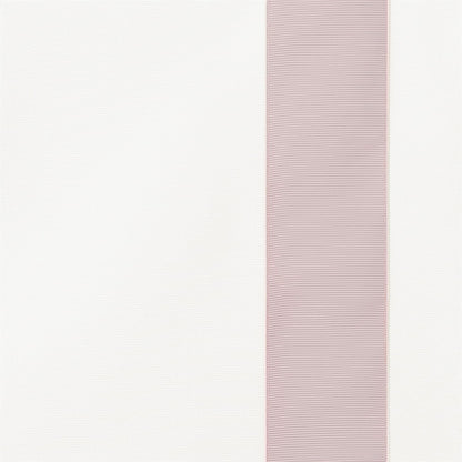 Sun Zero Marline Pink Ribbon Border 100% Total Blackout Cordless Roman Shade, Pink/White, 35" W x 64" H