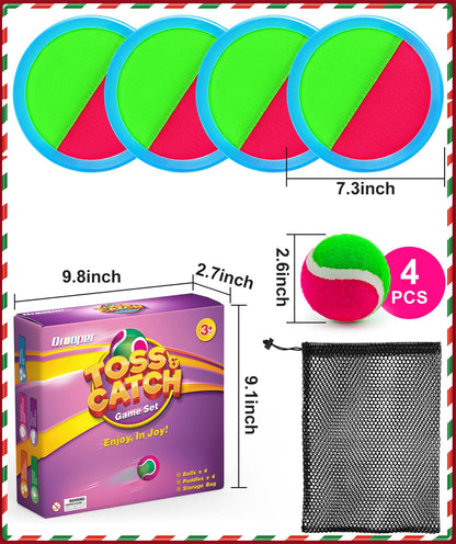 Qrooper Kids Toys Toss and Catch Game Set, Toys for 3 4 5 6 7 8 Year Old Boys Girls Birthday Gift, Yard Outdoor Games for Kid Toddler Ages 4-8 8-12 Beach Pool