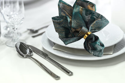 Gold Napkin Rings-10 Pcs Stainless Steel Napkin Rings,Metal Napkin Ring for Table Settings Wedding Christmas Party Dinner Table