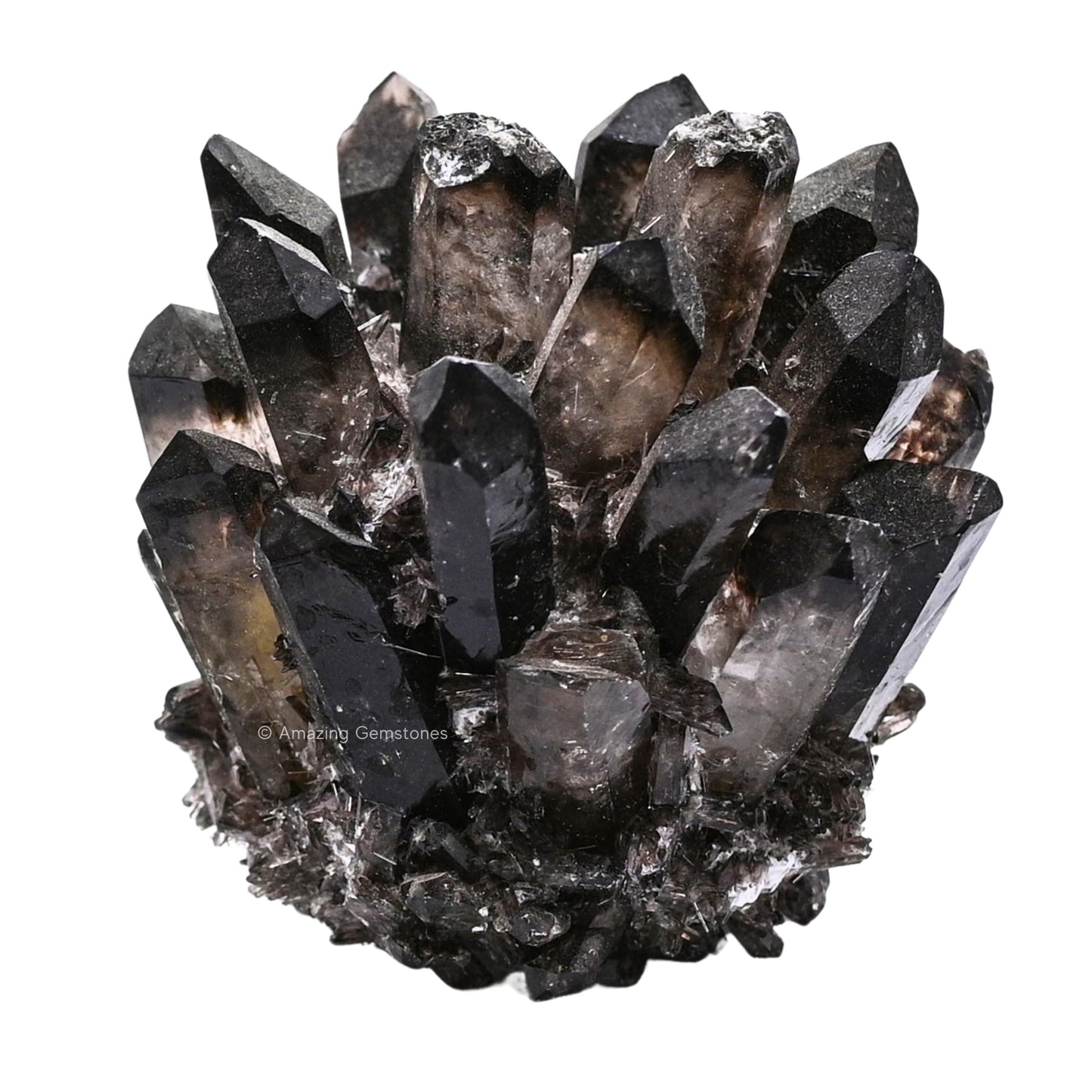 Amazing Gemstone Large Smoky Quartz Crystal Cluster Points for Meditation, Home Decor and Gift - Natural Quartz Crystals and Healing Stones for Enhance Energy with Large Crystals Points