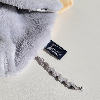 Veronea Helga The Goose, Pacifier Holder, Security Blanket Lovey, Infant Stuffed Toy, 9.8 Inches (Pack of 1) (Sky Grey)