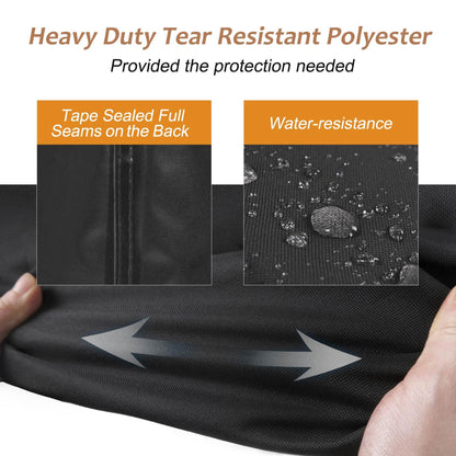 NettyPro Fire Pit Cover Square Waterproof Outdoor Firepit Cover for Gas Propane Fire Pit Table, 32 x 32 x 24 inch, Black