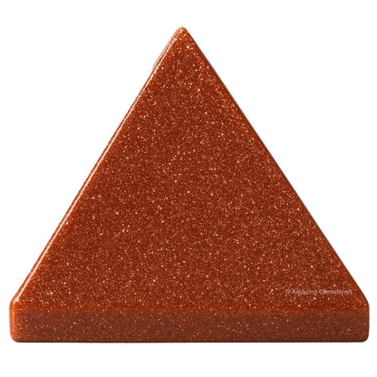 Amazing Gemstone Red Goldstone Pyramid Crystal Healing Stones - 2" Great Pyramid Figurine of Natural Stone Pyramid for Meditation, Reiki, Chakra Balancing and Crystal Pyramids Grid