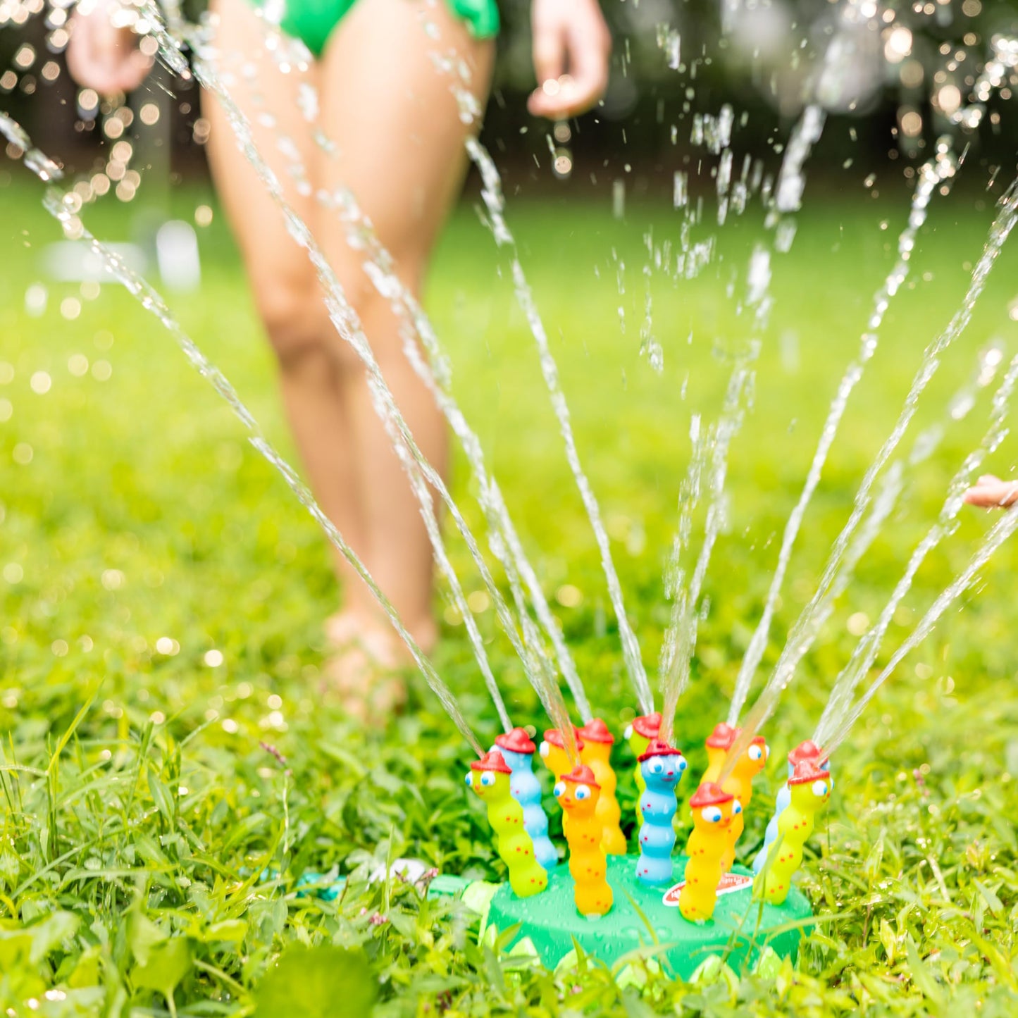 Melissa & Doug Splash Patrol Sprinkler Outdoor Water Toy for Kids - Water Sprinkler for Kids and Sensory Play, Connects to Standard Garden Hose, Ages 3+