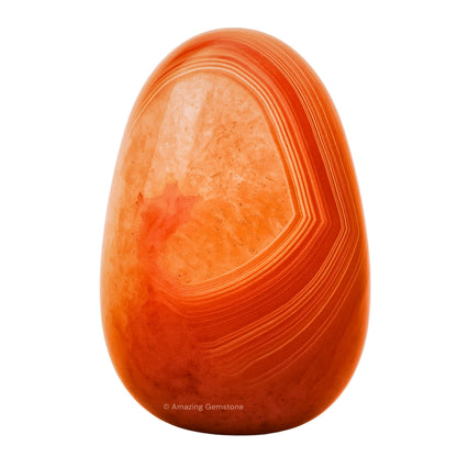 Amazing Gemstone Carnelian Crystals and Healing Stones Tumbled - 1 oz Carnelian Stone Gem Stones, Natural Healing Stones for Energy Balance, Stress Relief - Premium Polished Gems Rocks for Meditation