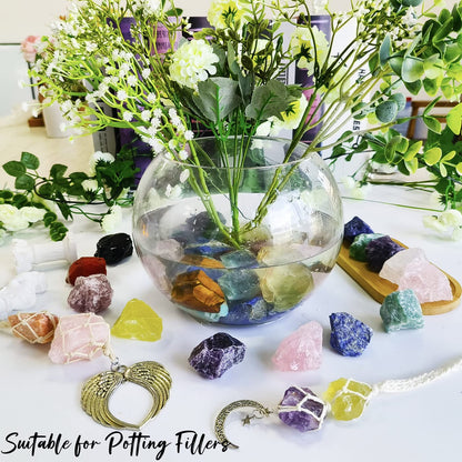 ZHIYUXI 2" Strawberry Quartz Crystal Raw Crystals Bulk Natural Crystals and Stones Large Crystals Big Huge Rocks for Tumbling Witchcraft Wire Wrapping Fountain Rocks Cabbing Room Decor 4Pcs