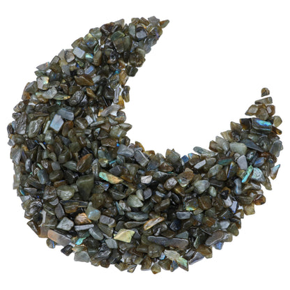ZAICUS Labradorite Crystal Chips Bulk Gemstone Healing Crystal Natural Irregular Shaped Crushed Stone Reik Healing Tumbled Chips Crystal Chips for Witchcraft & Jewelry Making Home Decoration 1 Lb