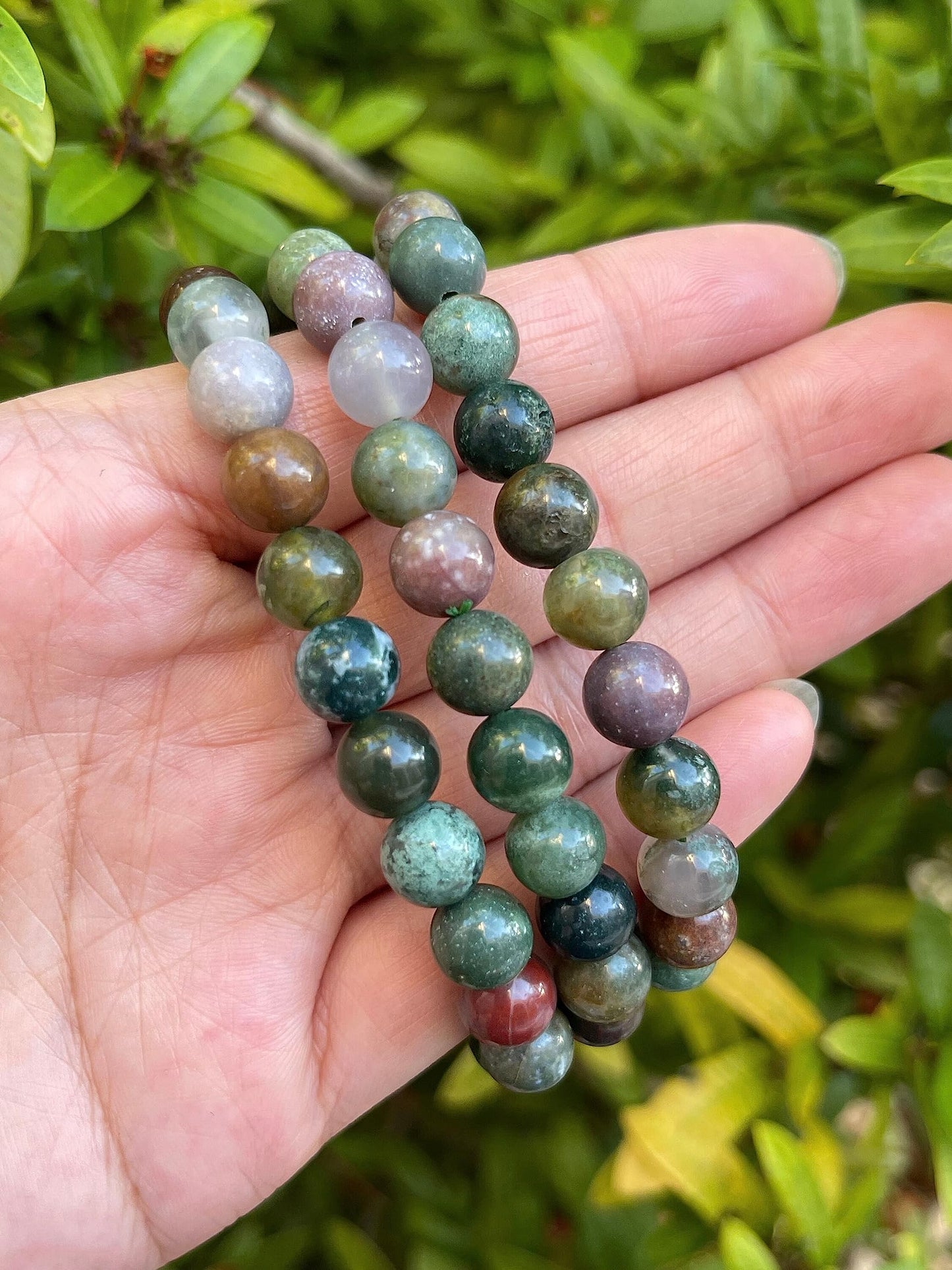 GAF TREASURES Fancy Jasper Crystal Bead Bracelet 8mm, Genuine Fancy Jasper Stretch Gemstone Bracelet, Healing Crystal Bracelet, Gift for Men & Women (1)