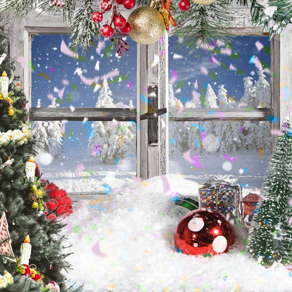 ZeanSciulpt 5.3 Ounce Fake Snow Decor, Glittery Artificial Snow Decorations, Suitable for Craft Making, Holiday Decoration, Christmas Party