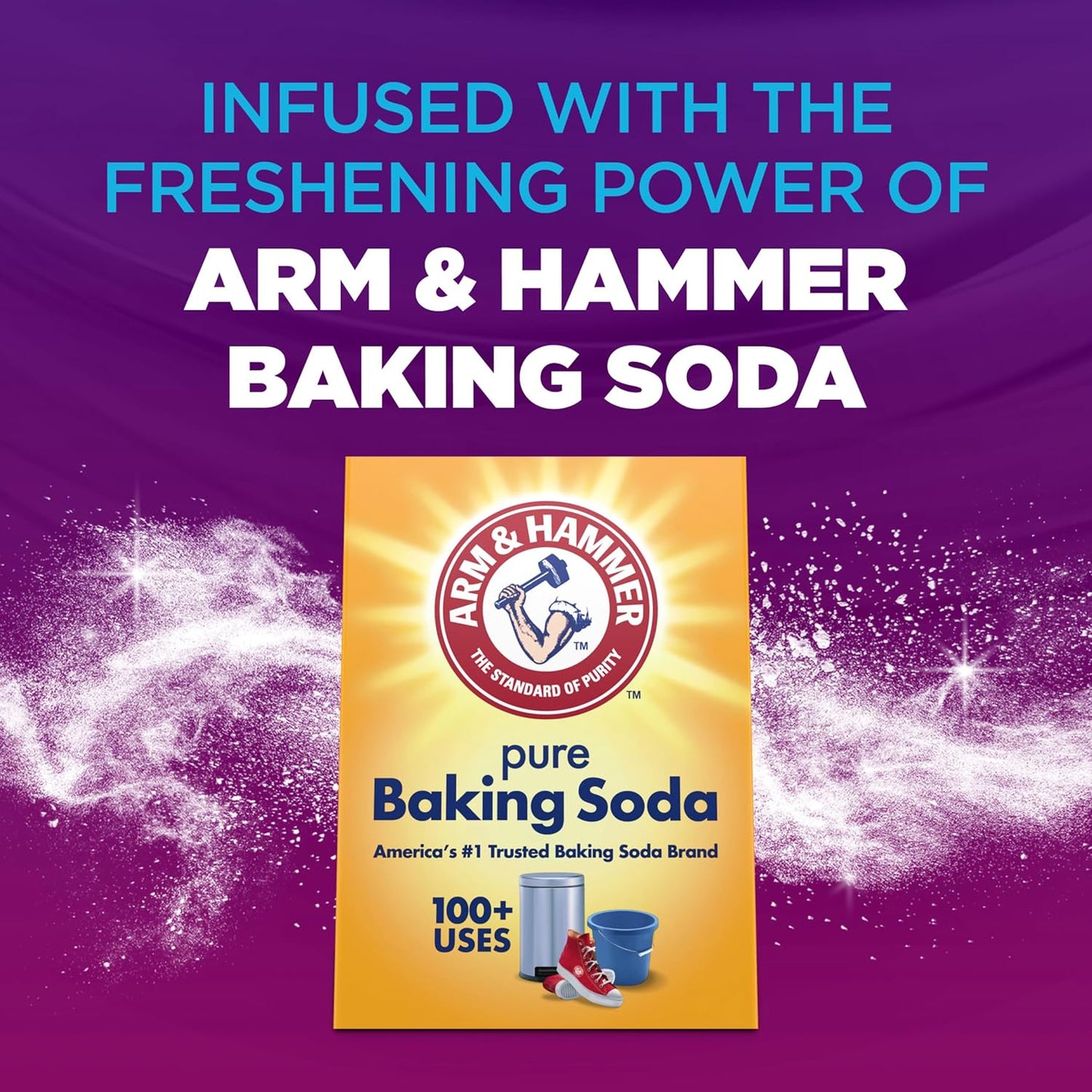 ARM & HAMMER Odor Blasters In-Wash Laundry Scent Booster, Eliminates Tough Odors, Fresh Burst Scent, 24 oz Bottle