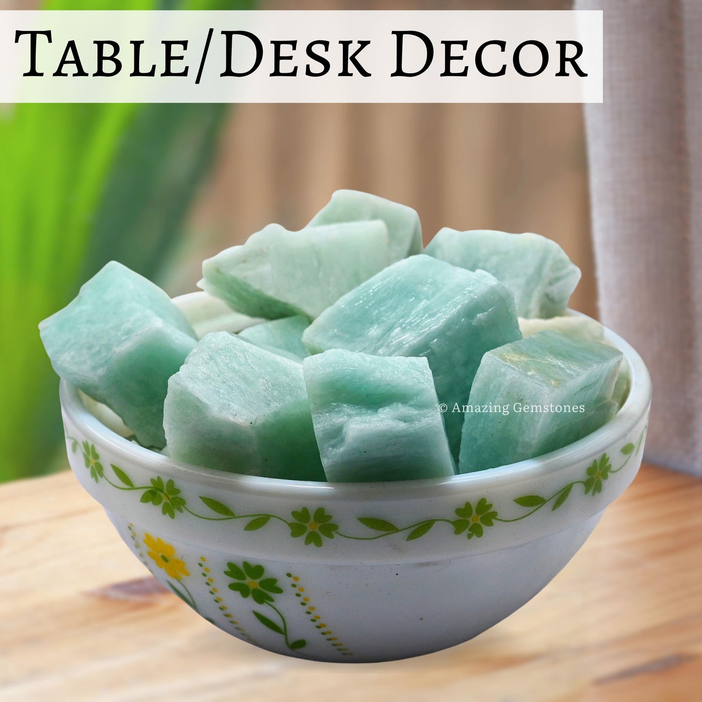 Amazing Gemstone Amazonite Raw Crystals and Healing Stones, Natural Rocks for Tumbling and DIY Raw Stones and Crystals (1 Piece)