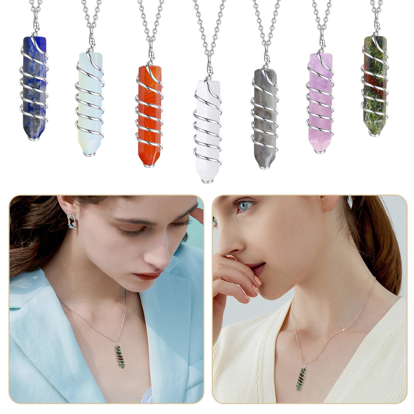 QINJIEJIE Dragon Blood 20 PCS Healing Crystals Stones Sets Wands Bulk Natural Pocket Crystal Towers Assorted Pointed Reiki Gemstones Polished Energy Meditation Chakra Gifts for Women Men