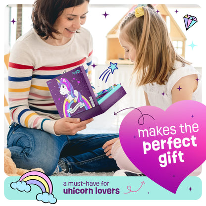 Pretty Me Unicorn Stationery Set for Kids - Birthday Gifts for Girls Ages 6, 7, 8, 9, 10 to 12 Year Old Age - Stationary Letter Writing Art Kit - Best Girl Birthday Gift - Preteen Craft Toys, Presents