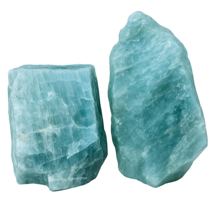 Amazing Gemstone Aquamarine Raw Crystals and Healing Stones, Natural Rocks for Tumbling and DIY Raw Stones and Crystals (1 Piece)