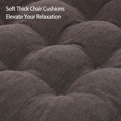 HAVARGO Recliner Cushions for Elderly, 20x20x5 Inch Thick Chair Cushion Patent Design Soft Tufted Dual Layer Booster Seat Cushions for Seniors Recliner Risers Taupe 1P