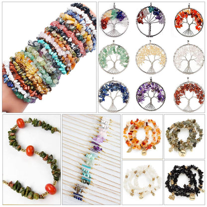 500 pcs Natural Chip Stone Beads, Pale Amethyst 5-8 mm Irregular Gemstones Healing Crystal Loose Bead for Jewelry Making Bracelet Crafting