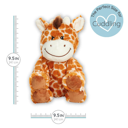 Flirty Giraffe - Microwavable & Weighted Plush Stuffed Animal - Heated Plushie for Warmth - Cute, Soft, Cozy Toy for Adults & Children (Boys, Girls, & Toddlers) by Warm Pals