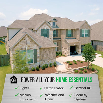 DuroMax XP16000iH 16,000-Watt Dual Fuel Portable Digital Inverter Generator - Gas & Propane, Remote Electric Start, Whole Home Power Backup, Transfer Switch Ready, RV & Emergency Ready
