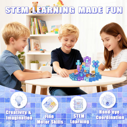 SSAWER 48 PCS Magnetic Blocks Building Toys for Kids Ages 4-8, Magnetic Cubes, STEM Sensory Toys for Boys & Girls, Christmas Birthday Gifts for Kid Ages 3+
