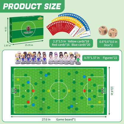 Original Soccer Board Game 2026 Soccer Event Interactive Soccer Toy Gift - Foosball Table Game for Indoor Home Party Family Perfect Christmas Birthday Tabletop Football Gift for Kids