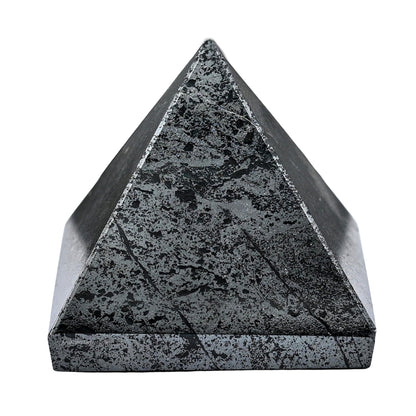 Amazing Gemstone Hematite Pyramid Crystal Healing Stones - 2" Great Pyramid Figurine of Natural Stone Pyramid for Meditation, Reiki, Chakra Balancing and Crystal Pyramids Grid