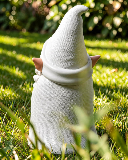 Leverse Smoking Wizard Dwarf Garden Gnome Statue with Middle Finger Decor, 5.9 Inch Funny Resin Outdoor Decoration for Patio, Lawn, Yard and Home, Great Gift for Easter, Halloween and Christmas