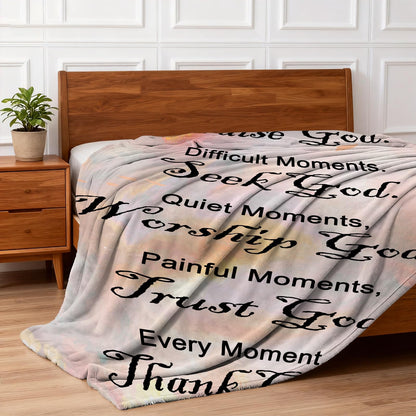 COMFAR Christian Gifts for Women Faith, Inspirational/Religious/Spiritual Gifts for Adults, Soft Throw Blankets for Women/Men, Personalized Blankets for Adults 40"x 50"