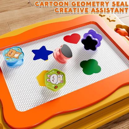 Large Magnetic Drawing Board Toddler Toys for 3 4 5 6 Year Old Kids Girls Boys, Doodle Board Montessori Preschool Educational Travel Toys Gifts for 3 4 5 6 Year Old Etch Sketch Erasable Writing Pad
